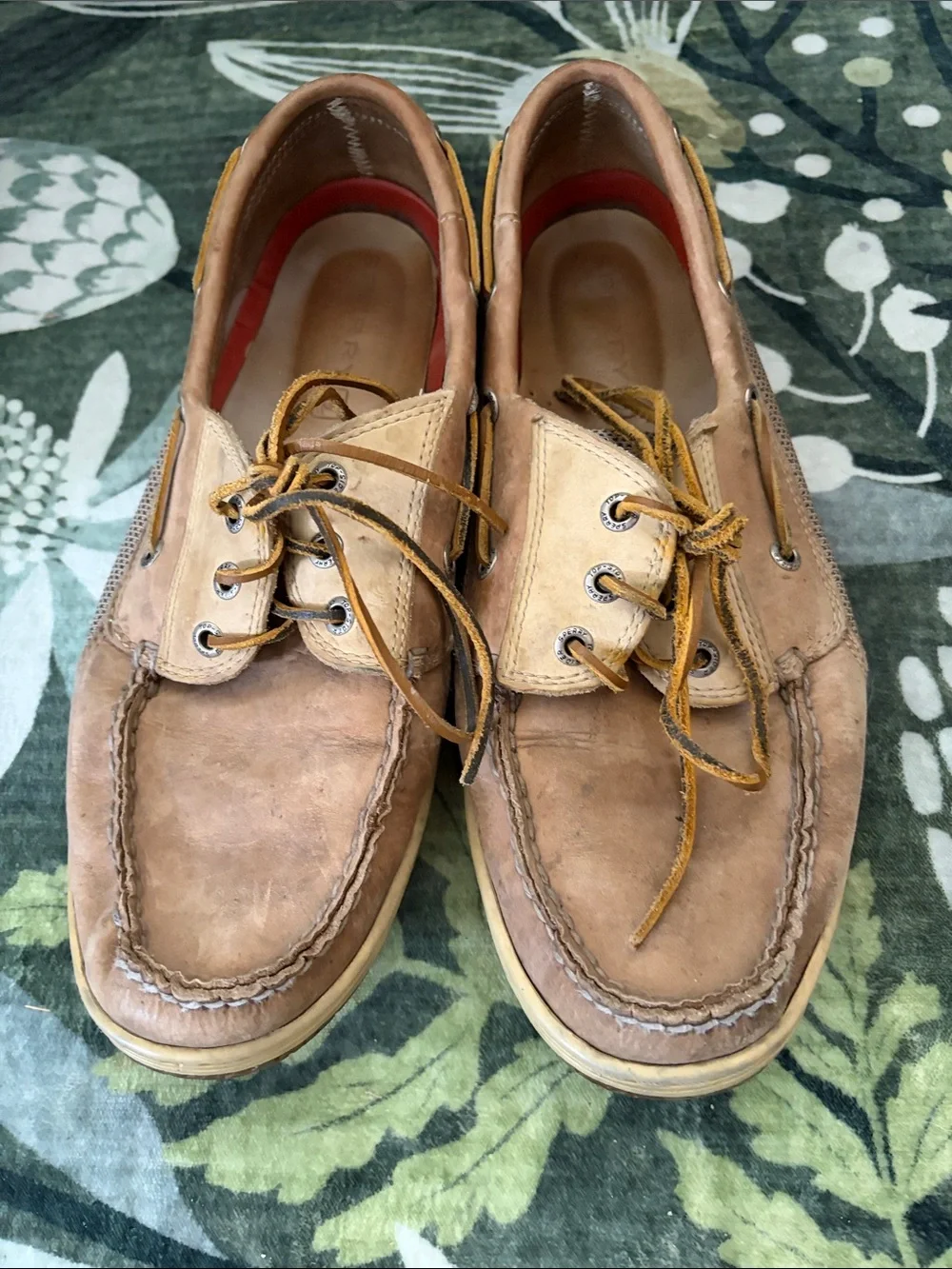 Men's Casual Leather Boat Shoes in Brown